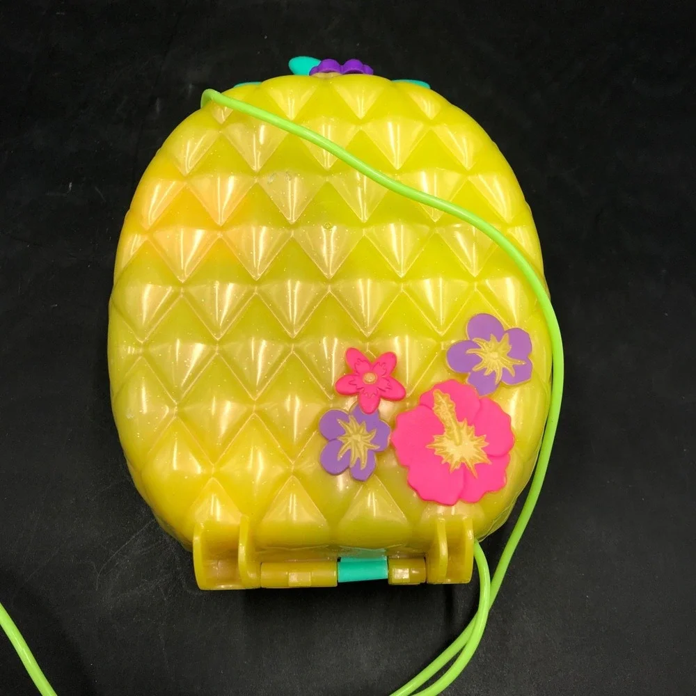 Polly Pocket Tropicool Pineapple Purse Compact Playset Incomplete